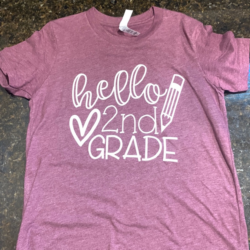 Girls Hello 2nd Grade t-shirt